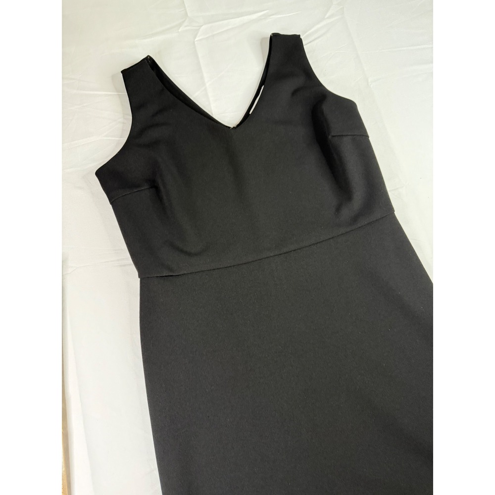 She + Sky Womens Black V-Neck Sleeveless Fit and Flare Mini Dress Size Large